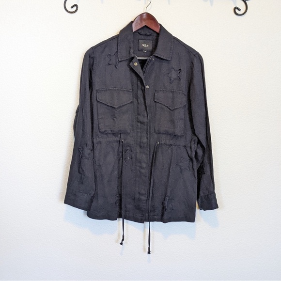Rails Lancaster Navy Star Utility Jacket size XS Full Zipper - Picture 1 of 4